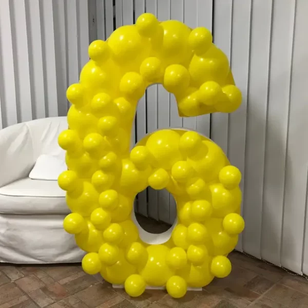 Les Ballons de Louce - Ballon géant chiffre 6