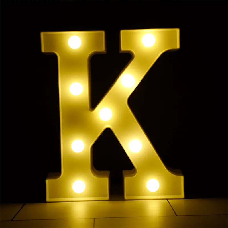 Les Ballons de Louce - Lettre lumineuse à LED - K